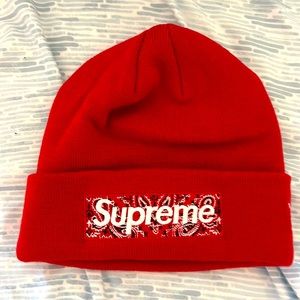 Supreme bandanna beanie